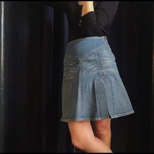 Marc by Marc Jacobs A-line blue denim skirt